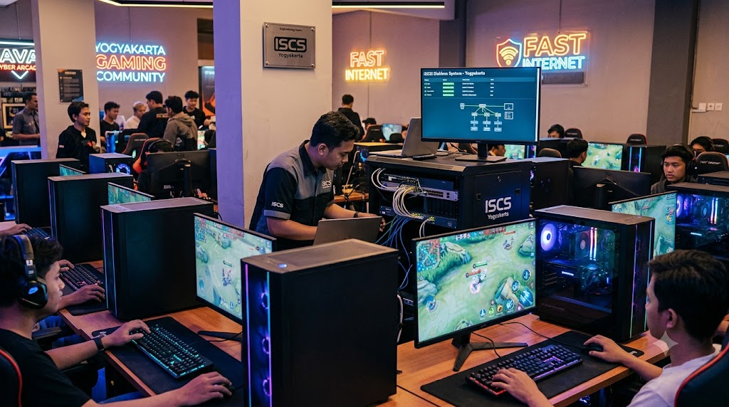 Instalasi sistem diskless iSCSI di gaming cafe