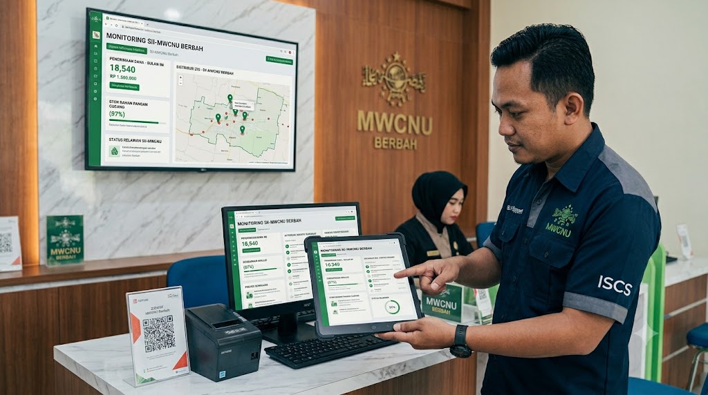Dashboard sistem informasi internal organisasi NU